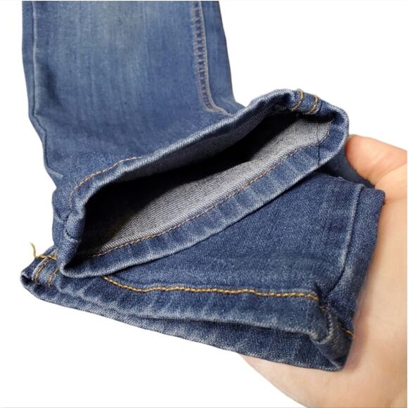 FREE PEOPLE HI RISE ROLLER SKINNY JEANS WOMEN'S SIZE 27 MEDIUM WASH - Picture 7 of 16